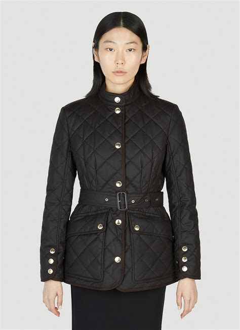 burberry reflective jacket|burberry belted quilted jacket.